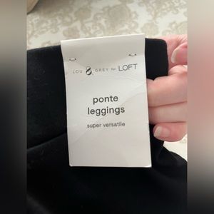 Ann Taylor Lou & Grey Loft Black Pocket Ponte Leggings Size XS